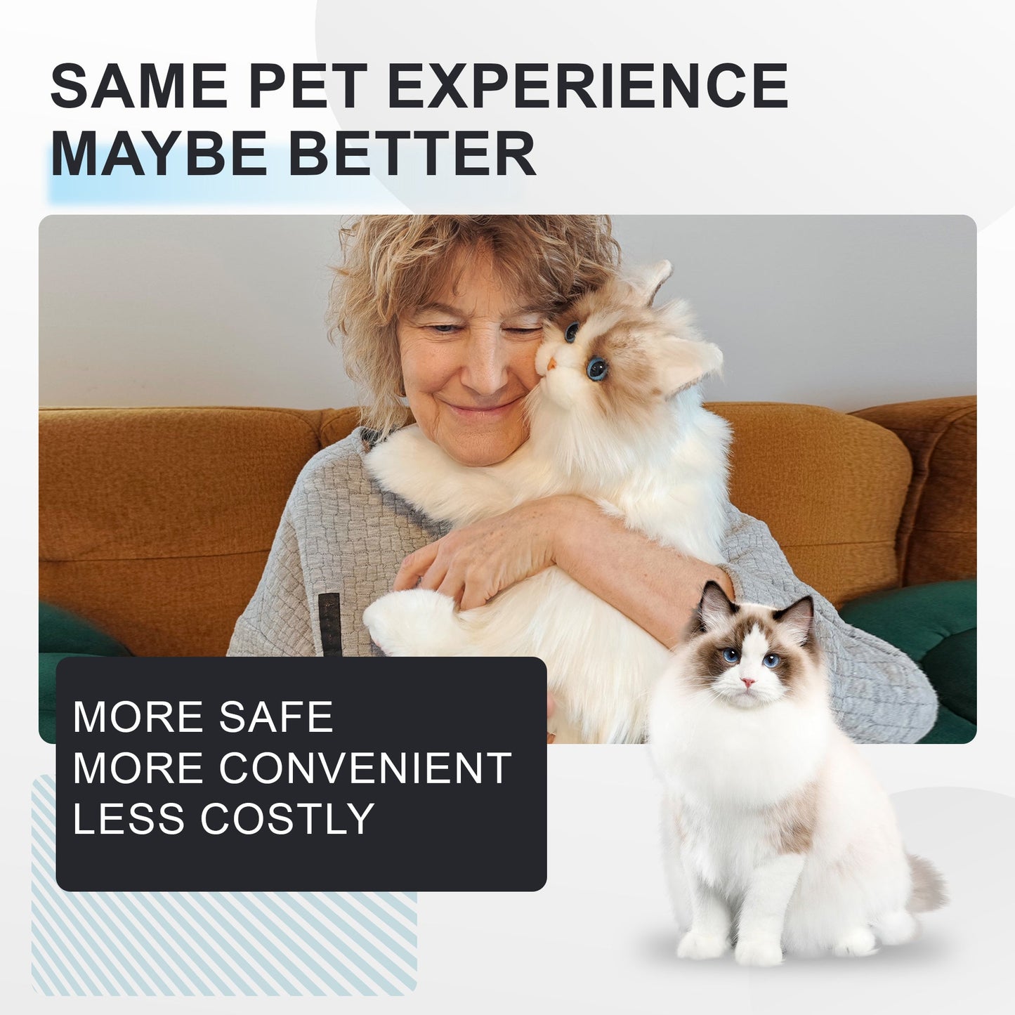 Percy Robot Cat - Interactive Emotional Support Pet Weighted